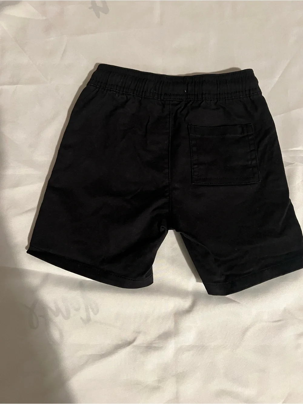 Stitch & Stone Cream Floral Button-Up Short Sleeve Shirt and Black Short Size 2T